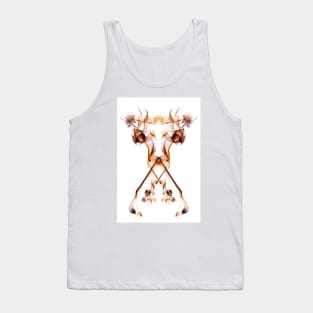 Unique and organic Smoke Art Abstract design A cow breathing out another cow? Tank Top